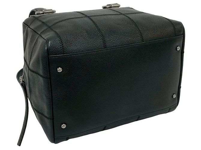 Timeless Borsa Chanel Chocolate Bar in pelle caviar Nero - vista 7