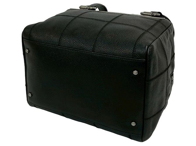 Timeless Borsa Chanel Chocolate Bar in pelle caviar Nero - vista 8