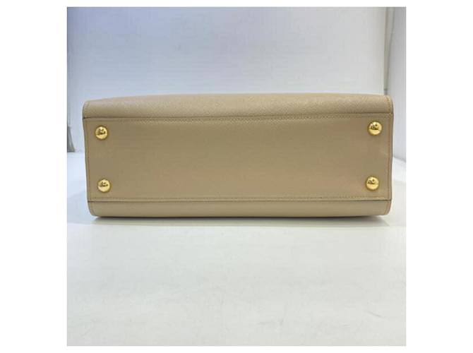 Borsa Tote Prada Saffiano Soft Beige - vista 6