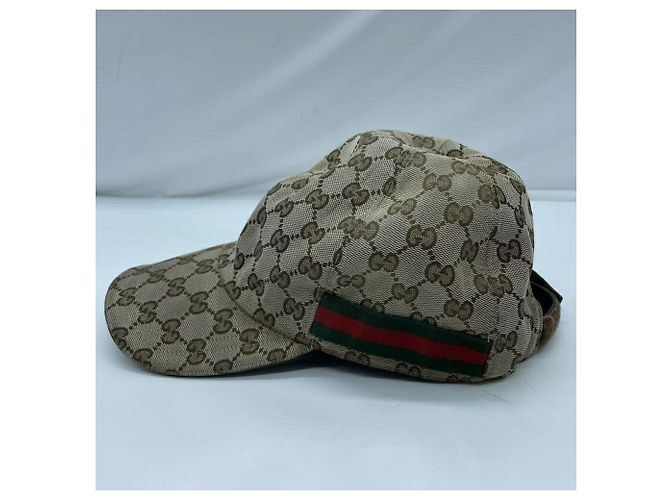 Cappellino da baseball Gucci GG Canvas Marrone - vista 2