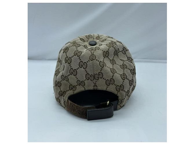 Cappellino da baseball Gucci GG Canvas Marrone - vista 3