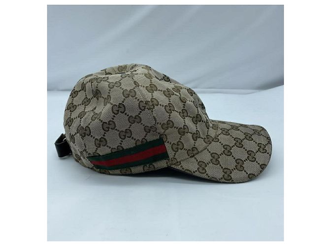Cappellino da baseball Gucci GG Canvas Marrone - vista 4