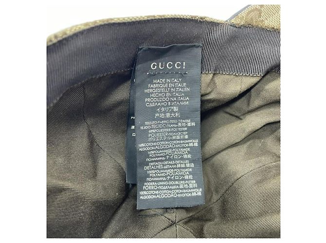 Cappellino da baseball Gucci GG Canvas Marrone - vista 7