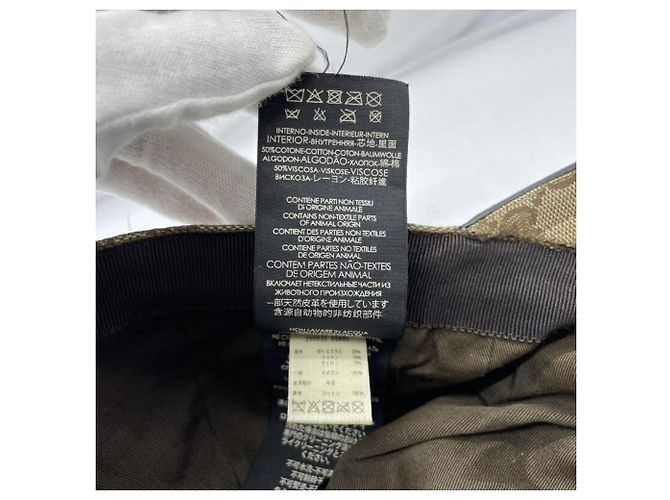 Cappellino da baseball Gucci GG Canvas Marrone - vista 8