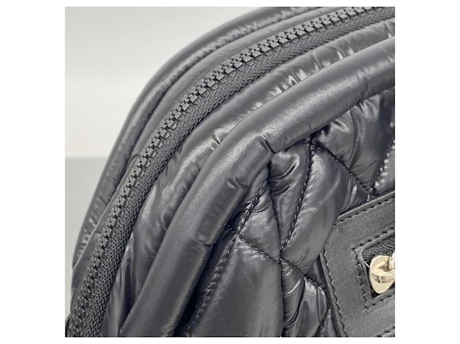 Borsa Chanel Coco Cocoon Nylon Nero - vista 6
