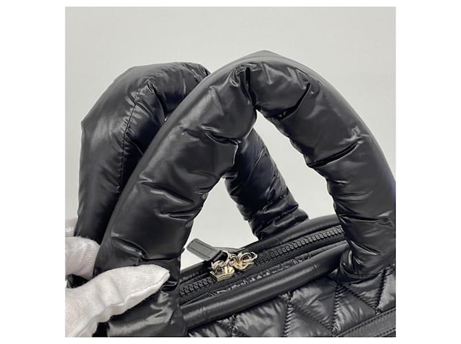 Borsa Chanel Coco Cocoon Nylon Nero - vista 8