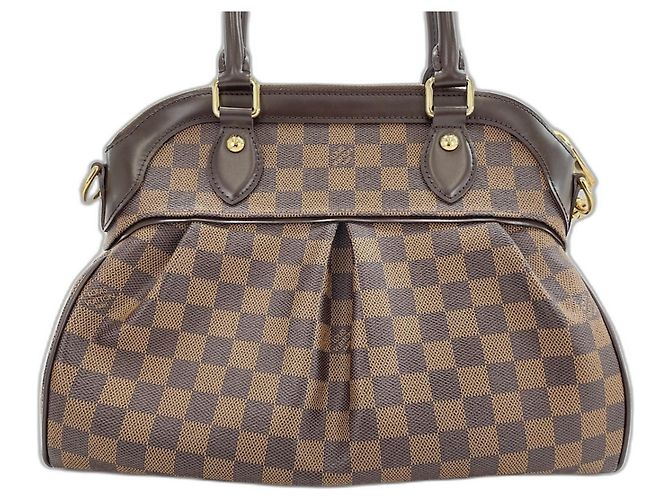 Borsa Louis Vuitton Damier Trevi PM Marrone Damier ebene - vista 3