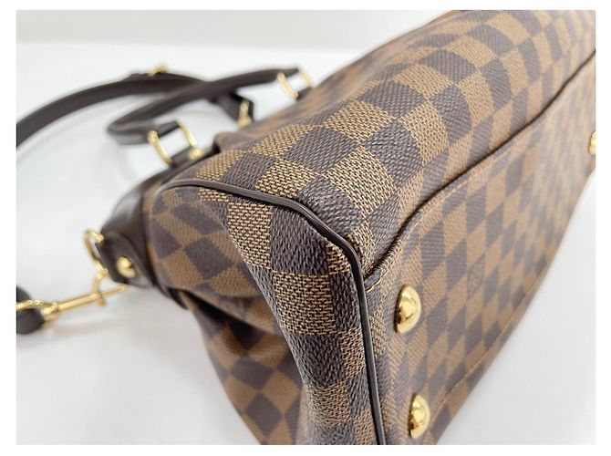Borsa Louis Vuitton Damier Trevi PM Marrone Damier ebene - vista 8