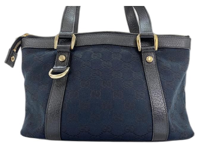 Borsa Gucci GG Canvas Blu navy - vista 3
