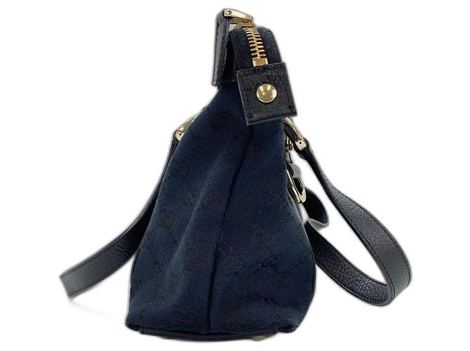 Borsa Gucci GG Canvas Blu navy - vista 4