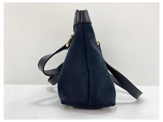 Borsa Gucci GG Canvas Blu navy - vista 5