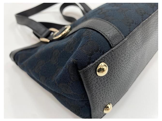 Borsa Gucci GG Canvas Blu navy - vista 7
