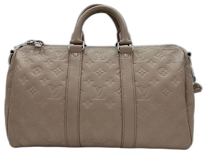 Louis Vuitton Keepall Bandoulière 35 Boston Bag Beige - vista 2