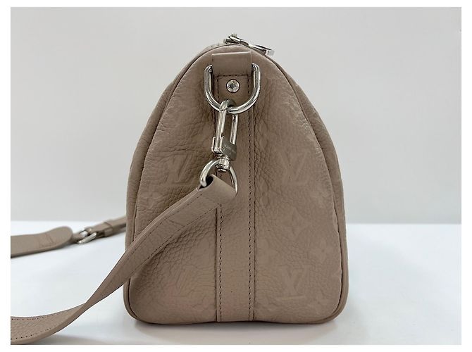 Louis Vuitton Keepall Bandoulière 35 Boston Bag Beige - vista 6