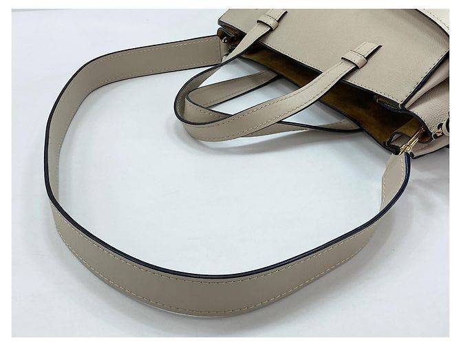 Borsa a mano in pelle Loewe Gate Beige - vista 10