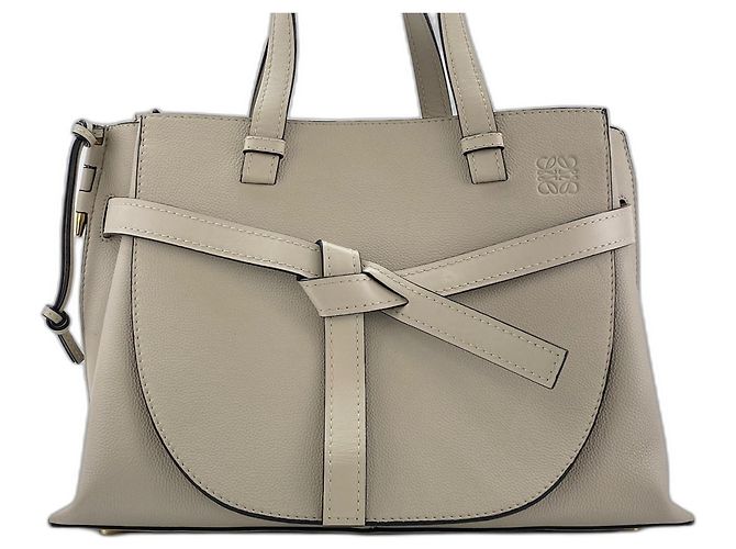 Borsa a mano in pelle Loewe Gate Beige - vista 2