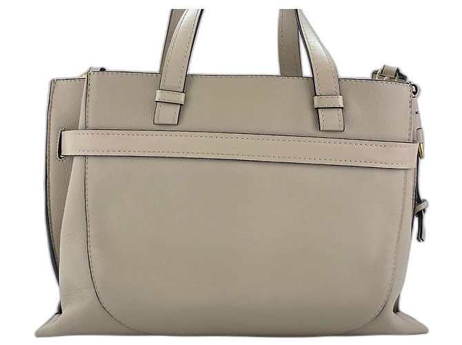Borsa a mano in pelle Loewe Gate Beige - vista 3