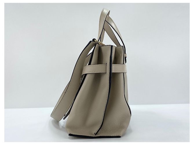 Borsa a mano in pelle Loewe Gate Beige - vista 5
