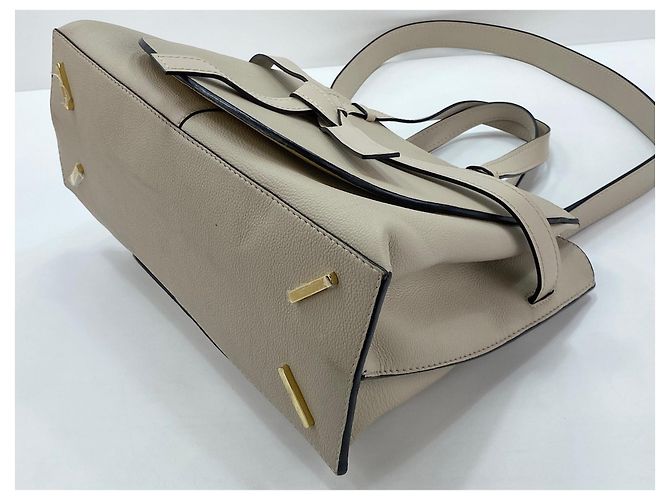 Borsa a mano in pelle Loewe Gate Beige - vista 7