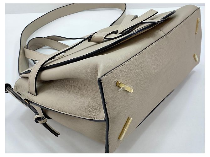 Borsa a mano in pelle Loewe Gate Beige - vista 8