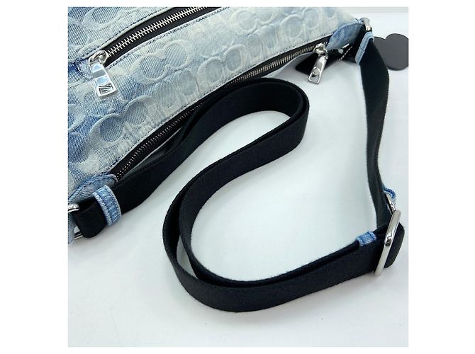 Borsa a Spalla Coach Finn Blu - vista 8