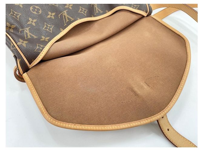 Borsa a Spalla Louis Vuitton Monogram Saumur 30 Marrone - vista 10