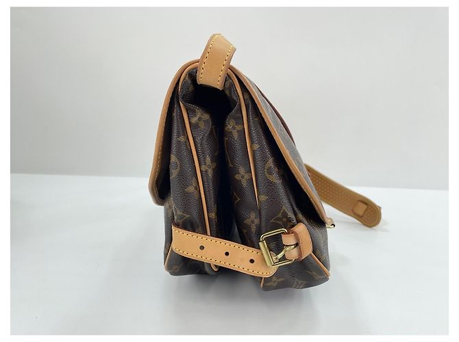 Borsa a Spalla Louis Vuitton Monogram Saumur 30 Marrone - vista 5