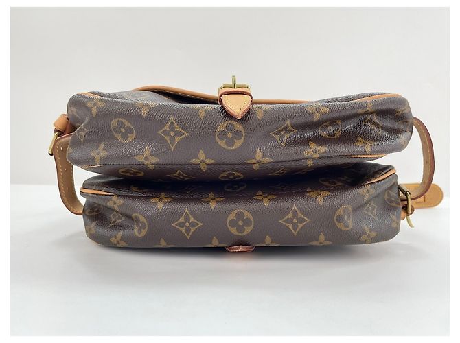 Borsa a Spalla Louis Vuitton Monogram Saumur 30 Marrone - vista 6