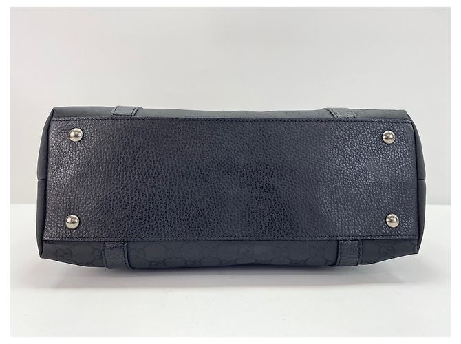 Borsa Tote in Nylon Nero Gucci - vista 6