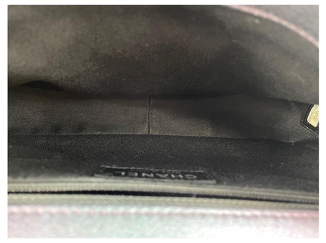 Chanel Purple Leather Matelassé Shoulder Bag - view 11