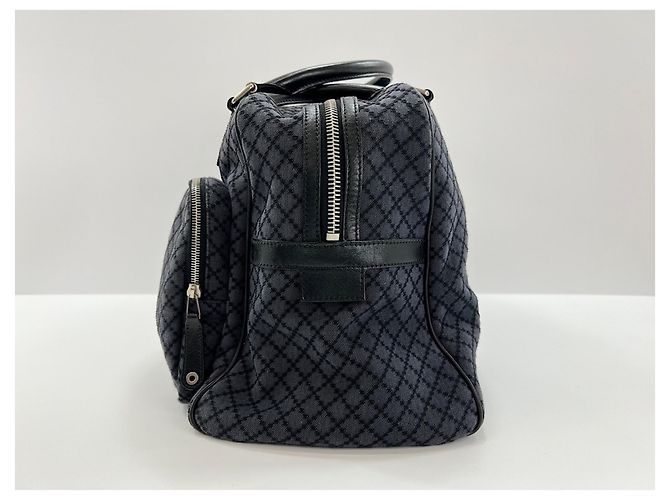 Borsa Gucci Canvas Crest blu navy - vista 5