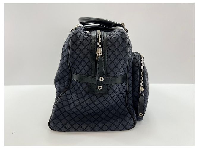 Borsa Gucci Canvas Crest blu navy - vista 6