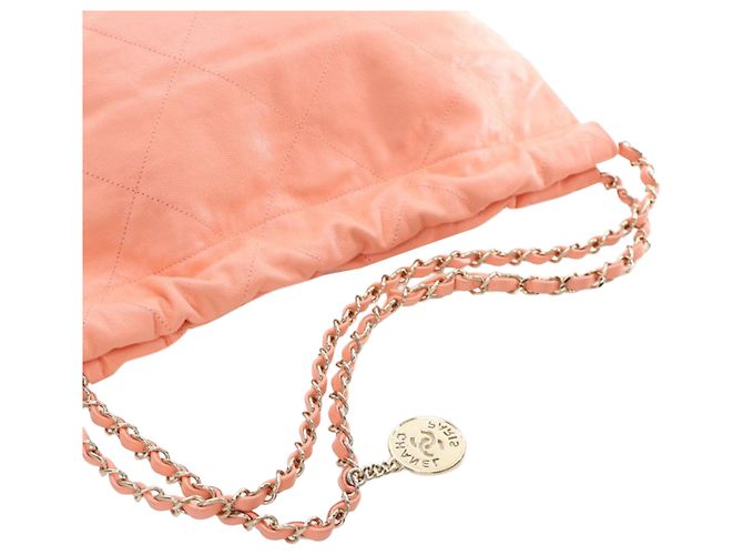 Borsa Chanel Pink Small Quilted Caviar 22 Rosa - vista 14
