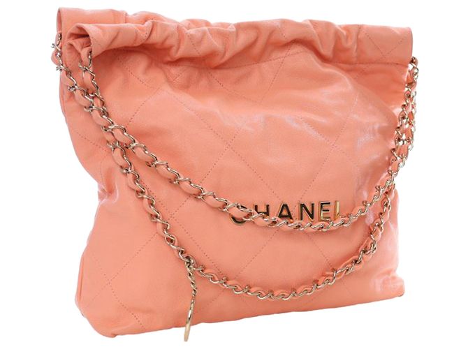 Borsa Chanel Pink Small Quilted Caviar 22 Rosa - vista 2
