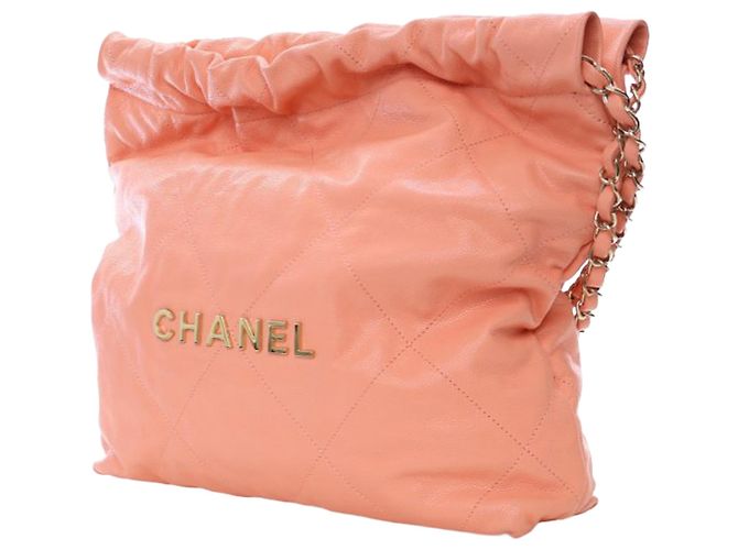Borsa Chanel Pink Small Quilted Caviar 22 Rosa - vista 3