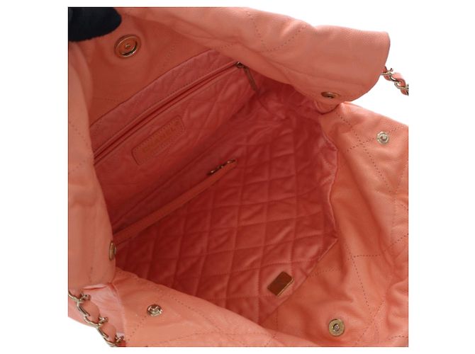 Borsa Chanel Pink Small Quilted Caviar 22 Rosa - vista 6