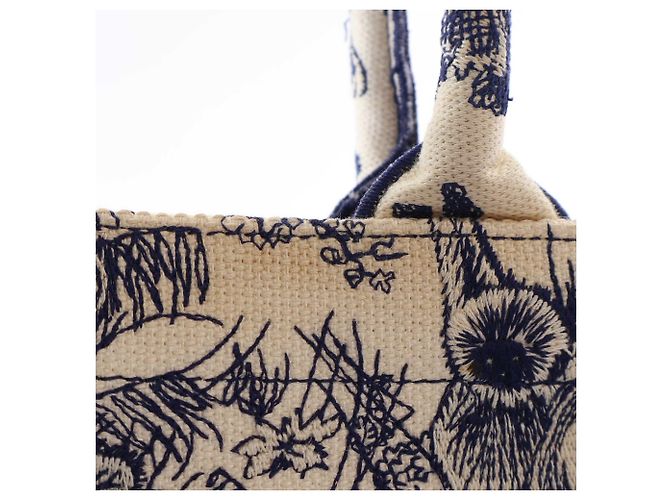 Dioriviera Book Tote aus bestickter Canvas Dior Blue Medium Blau Marineblau - Ansicht 11