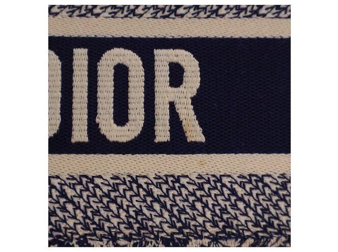 Dioriviera Book Tote aus bestickter Canvas Dior Blue Medium Blau Marineblau - Ansicht 9