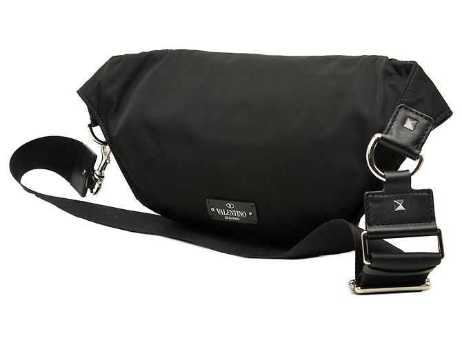 Bolso de cintura Valentino Black Nylon LOVE Rockstud Negro - vista 2