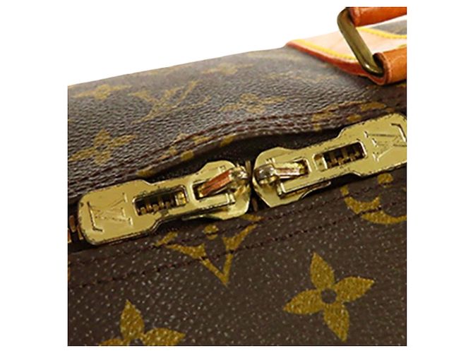 Louis Vuitton Marrone Monogram Keepall 55 - vista 10