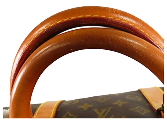Louis Vuitton Marrone Monogram Keepall 55 - vista 13