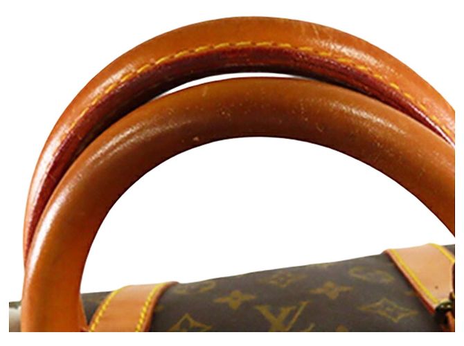 Louis Vuitton Marrone Monogram Keepall 55 - vista 14