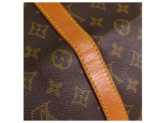 Louis Vuitton Marrone Monogram Keepall 55 - vista 7