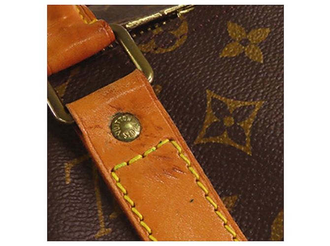 Louis Vuitton Marrone Monogram Keepall 55 - vista 8