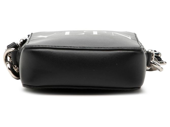 Valentino Black Small Leather VLTN Umhängetasche Schwarz - Ansicht 3