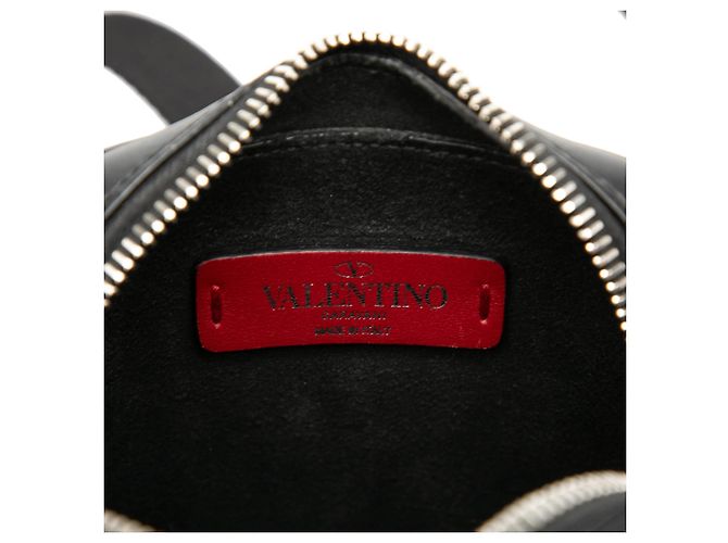 Valentino Black Small Leather VLTN Umhängetasche Schwarz - Ansicht 5