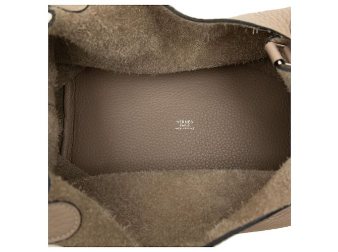 Hermès Picotin Lock 18 in Clemence Beige - vista 4