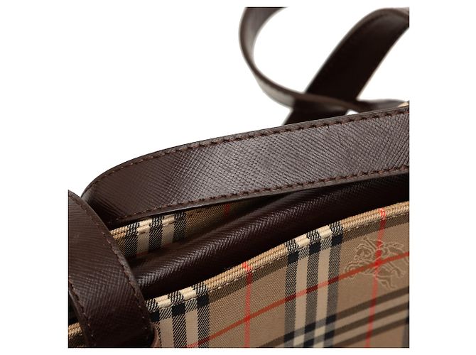 Tote de lona Burberry Beige Haymarket Check - vista 6