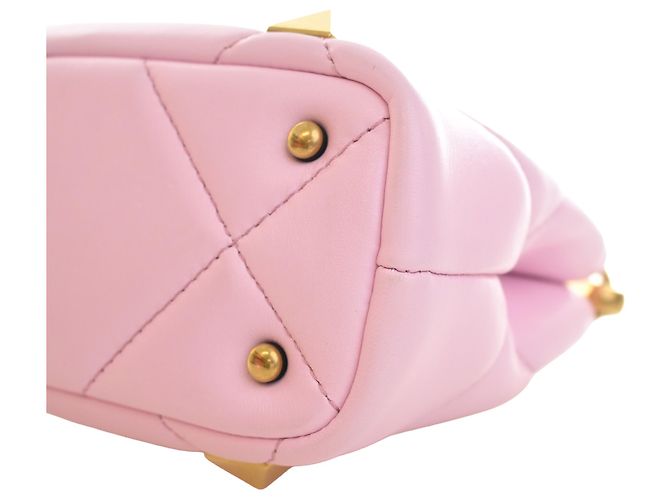 Borsa Valentino Pink Small Nappa Roman Stud The Handle Rosa - vista 7