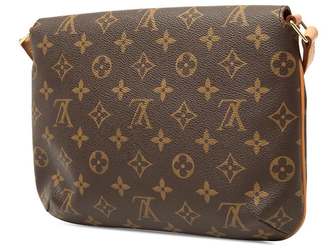 Louis Vuitton Marrone Monogram Musette Tango con Tracolla Corta - vista 2